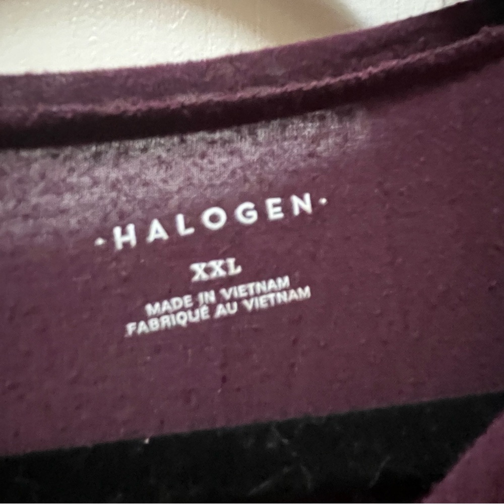 Halogen Purple Relaxed Long Sleeve Tee - Picture 2 of 5